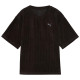 Puma Γυναικεία κοντομάνικη μπλούζα Essentials Elevated Relaxed Velour Rib Tee